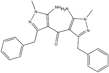 Phenyl(5-amino-1,3-dimethyl-1H-pyrazol-4-yl) ketone Structure