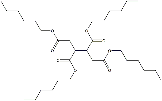 1,2,3,4-ブタンテトラカルボン酸テトラヘキシル 化学構造式