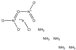 クロロペンタアンミンイリジウム(III)ニトラート 化学構造式
