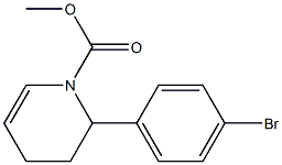2-(4-Bromophenyl)-1,2,3,4-tetrahydropyridine-1-carboxylic acid methyl ester Structure