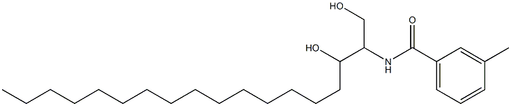 N-[2-Hydroxy-1-(hydroxymethyl)heptadecyl]-3-methylbenzamide Structure