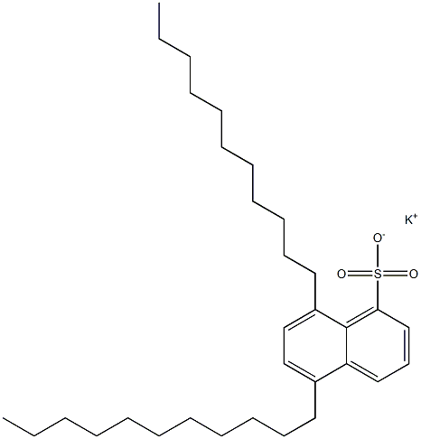 5,8-ジウンデシル-1-ナフタレンスルホン酸カリウム 化学構造式