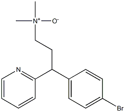 3-(4-ブロモフェニル)-3-(2-ピリジル)-N,N-ジメチルプロパン-1-アミンオキシド 化学構造式