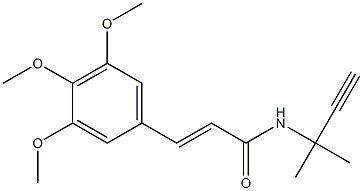  N-(1,1-Dimethyl-2-propynyl)-3,4,5-trimethoxycinnamamide