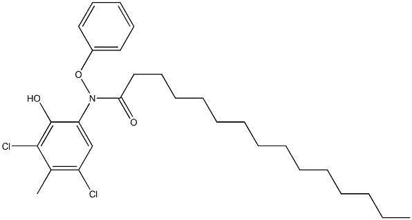 2-(2-Tridecylphenoxyacetylamino)-4,6-dichloro-5-methylphenol