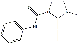 1-Methyl-2-(tert-butyl)-3-(phenylcarbamoyl)imidazolidine Structure