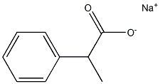 2-Phenylpropionic acid sodium salt Structure