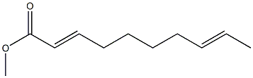 2,8-Decadienoic acid methyl ester Struktur