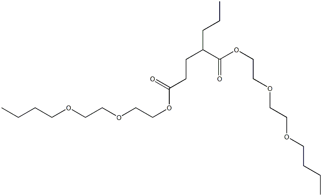 Hexane-1,3-dicarboxylic acid bis[2-(2-butoxyethoxy)ethyl] ester Structure