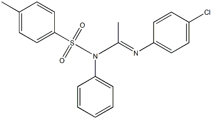 N1-Tosyl-N1-phenyl-N2-(p-chlorophenyl)acetamidine 结构式