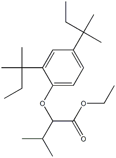 3-Methyl-2-(2,4-di-tert-pentylphenoxy)butyric acid ethyl ester Struktur