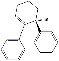 [S,(-)]-1,6-Diphenyl-6-methylcyclohexene Struktur