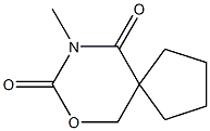 9-メチル-7-オキサ-9-アザスピロ[4.5]デカン-8,10-ジオン 化学構造式