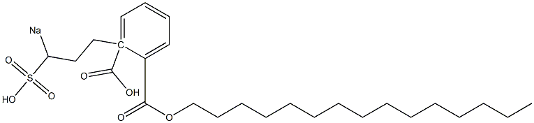 Phthalic acid 1-pentadecyl 2-(3-sodiosulfopropyl) ester Structure