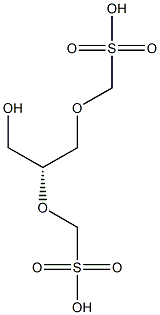 [R,(-)]-D-Glycerol 1,2-di(methanesulfonate) Structure