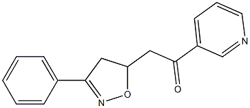 2-[(3-Phenyl-4,5-dihydroisoxazol)-5-yl]-1-(3-pyridinyl)ethan-1-one|