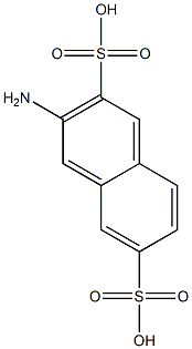 3-Amino-2,6-naphthalenedisulfonic acid Structure