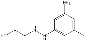 2-[2-(3-Amino-5-methylphenyl)hydrazino]ethanol Structure