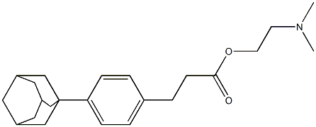 1-[4-[2-[2-(Dimethylamino)ethoxycarbonyl]ethyl]phenyl]adamantane 结构式