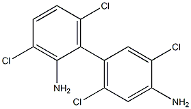 3,3',6,6'-Tetrachloro-2,4'-biphenyldiamine Struktur