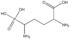 2,5-Diamino-5-phosphonopentanoic acid Struktur