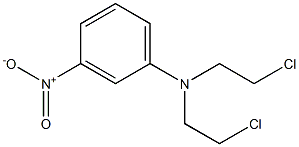 N,N-Bis(2-chloroethyl)-3-nitroaniline Structure