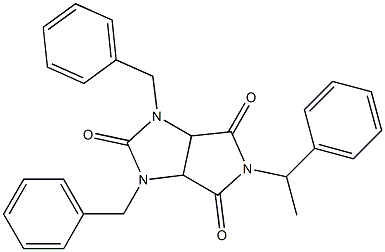 N-(1-Phenylethyl)-1,3-dibenzyl-2-oxoimidazolidine-4,5-dicarboximide