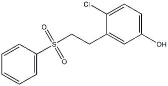 4-Chloro-3-(2-phenylsulfonylethyl)phenol