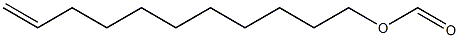 Formic acid 10-undecenyl ester,,结构式