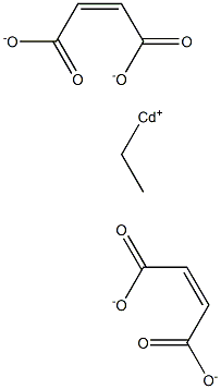 Bis(maleic acid 1-ethyl)cadmium salt,,结构式