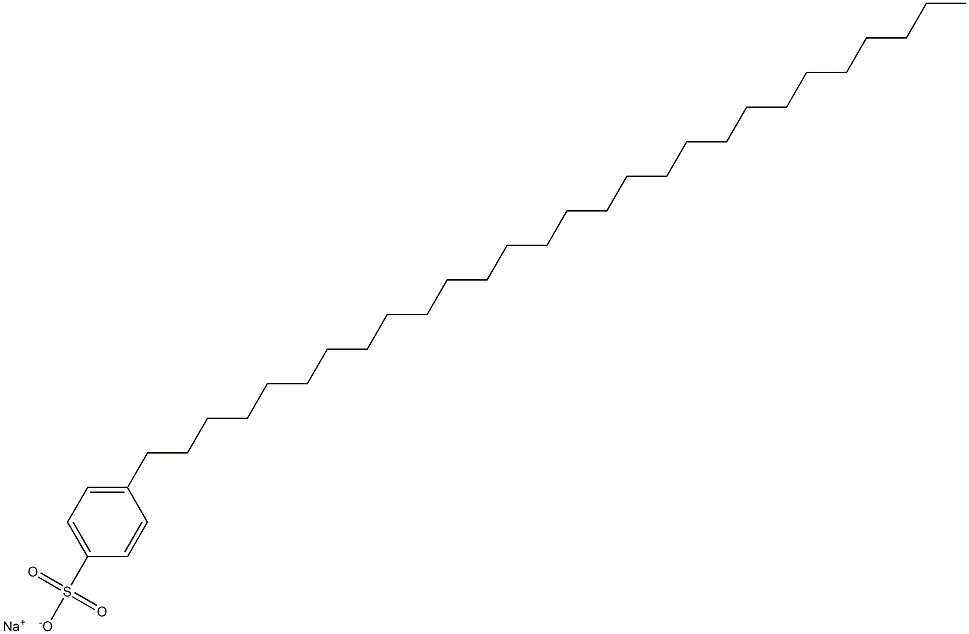 4-Octacosylbenzenesulfonic acid sodium salt Structure