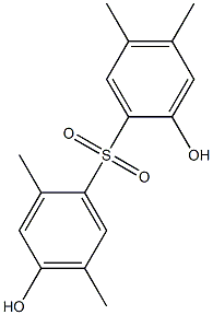 2,4'-Dihydroxy-2',4,5,5'-tetramethyl[sulfonylbisbenzene] 结构式