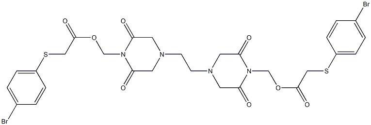 4,4'-Ethylenebis(2,6-dioxopiperazine-1-methanol)bis[(4-bromophenylthio)acetate]