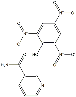 3-ピリジンカルボアミド·ピクリン酸 化学構造式