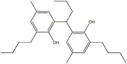 6,6'-Butylidenebis(2-butyl-4-methylphenol),,结构式