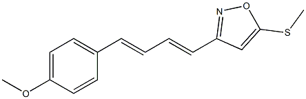 3-[(1E,3E)-4-[4-Methoxyphenyl]-1,3-butadienyl]-5-(methylthio)isoxazole