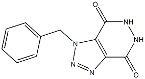 1-Benzyl-5,6-dihydro-1H-1,2,3-triazolo[4,5-d]pyridazine-4,7-dione 结构式