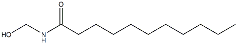 N-Hydroxymethylundecanamide Structure