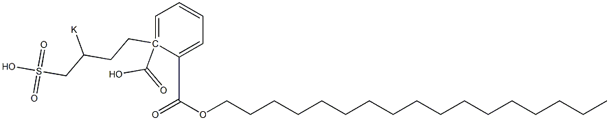 Phthalic acid 1-heptadecyl 2-(3-potassiosulfobutyl) ester Struktur