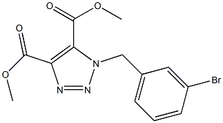 1-(3-ブロモベンジル)-1H-1,2,3-トリアゾール-4,5-ジカルボン酸ジメチル 化学構造式