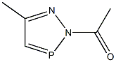 5-Methyl-2-acetyl-2H-1,2,3-diazaphosphole Struktur