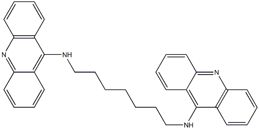 N,N'-Heptamethylenebis(9-acridinamine),,结构式