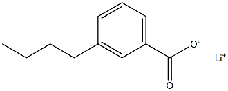 3-Butylbenzoic acid lithium salt,,结构式