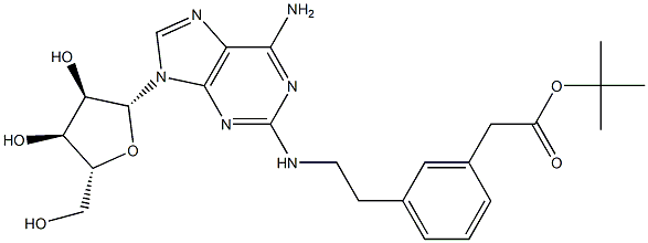 2-[2-[3-[(tert-Butoxycarbonyl)methyl]phenyl]ethylamino]adenosine
