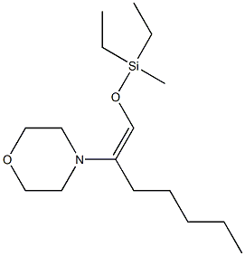 1-Morpholino-1-[[diethyl(methyl)silyl]oxymethylene]hexane 结构式