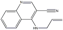 4-[(2-Propenyl)amino]-3-cyanoquinoline 结构式