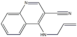 4-[(2-Propenyl)amino]-3-cyanoquinoline,,结构式