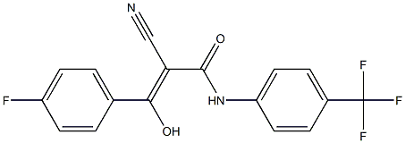 2-Cyano-3-hydroxy-3-[4-fluorophenyl]-N-[4-trifluoromethylphenyl]acrylamide