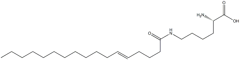 N6-(5-Heptadecenoyl)lysine Structure