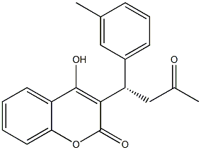  4-Hydroxy-3-[(1S)-3-oxo-1-(3-methylphenyl)butyl]-2H-1-benzopyran-2-one